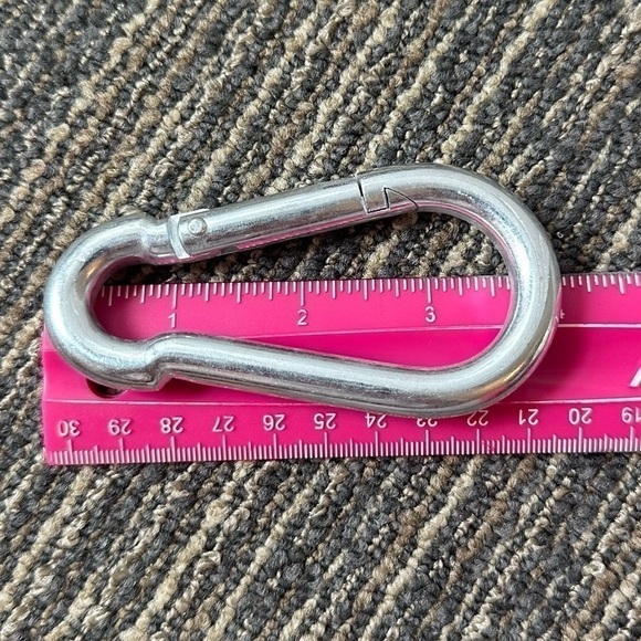 Rope 3/8 inch x 100 ft Braided Red Polypropylene Rope / Hook / 1-1/4" Pulley x2 - Picture 10 of 13